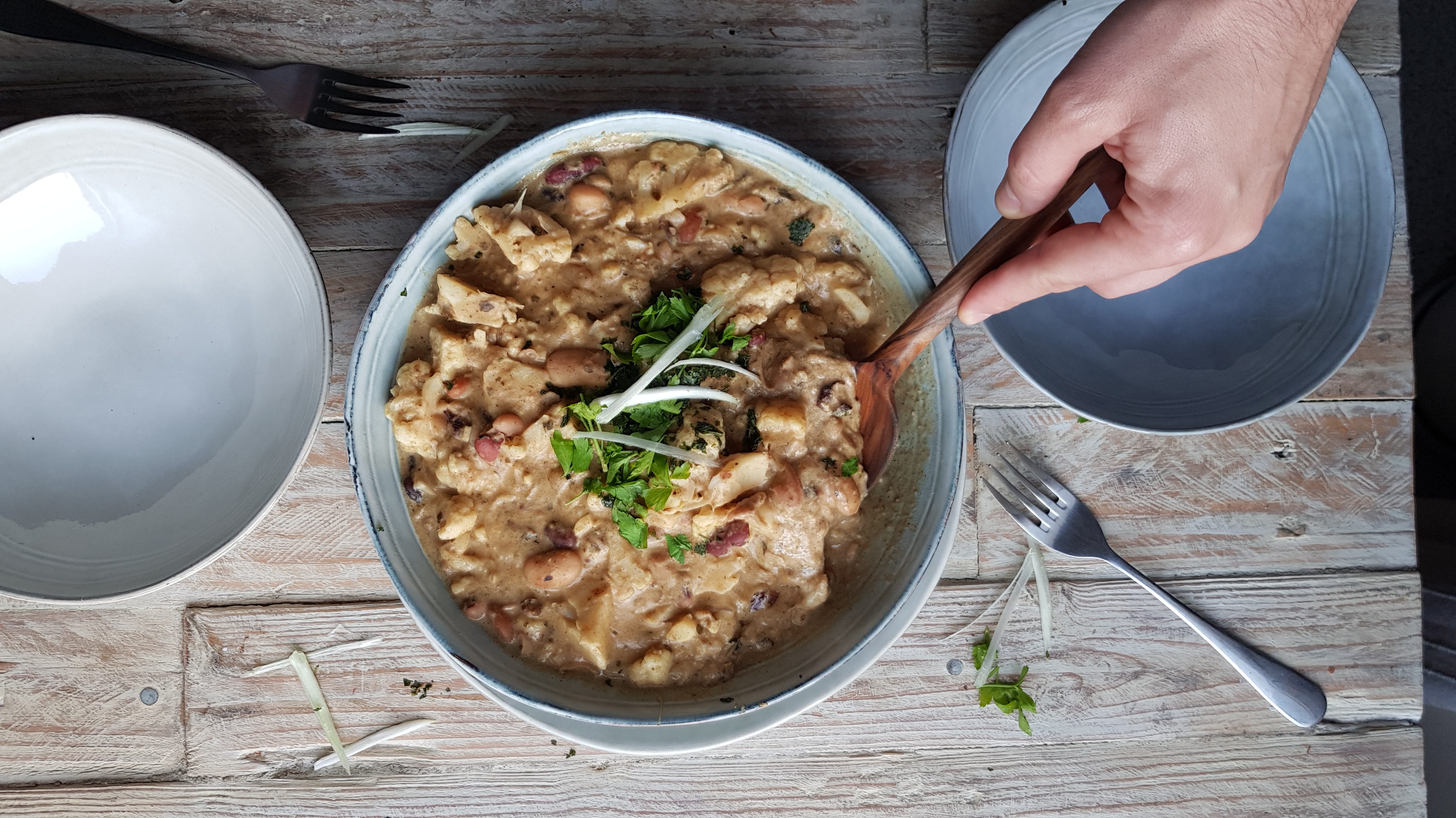 Bean & Cauliflower Green Curry Mama Lotties Gibraltar's Recipe site